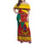 Personalised Cameroon National Day Family Matching Off Shoulder Maxi Dress and Hawaiian Shirt Cameroun Coat Of Arms With Atoghu Pattern
