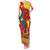 Personalised Cameroon National Day Family Matching Tank Maxi Dress and Hawaiian Shirt Cameroun Coat Of Arms With Atoghu Pattern - Wonder Print Shop