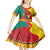 Personalised Cameroon National Day Kid Short Sleeve Dress Cameroun Coat Of Arms With Atoghu Pattern - Wonder Print Shop