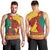 Personalised Cameroon National Day Men Tank Top Cameroun Coat Of Arms With Atoghu Pattern - Wonder Print Shop