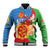 Eritrea Independence Day Baseball Jacket Eritrean Olive Branches 33rd Anniversary - Wonder Print Shop