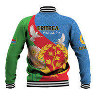 Eritrea Independence Day Baseball Jacket Eritrean Olive Branches 33rd Anniversary - Wonder Print Shop