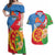Eritrea Independence Day Couples Matching Off Shoulder Maxi Dress and Hawaiian Shirt Eritrean Olive Branches 33rd Anniversary - Wonder Print Shop