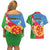 Eritrea Independence Day Couples Matching Off Shoulder Short Dress and Hawaiian Shirt Eritrean Olive Branches 33rd Anniversary