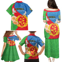 Eritrea Independence Day Family Matching Puletasi and Hawaiian Shirt Eritrean Olive Branches 33rd Anniversary - Wonder Print Shop