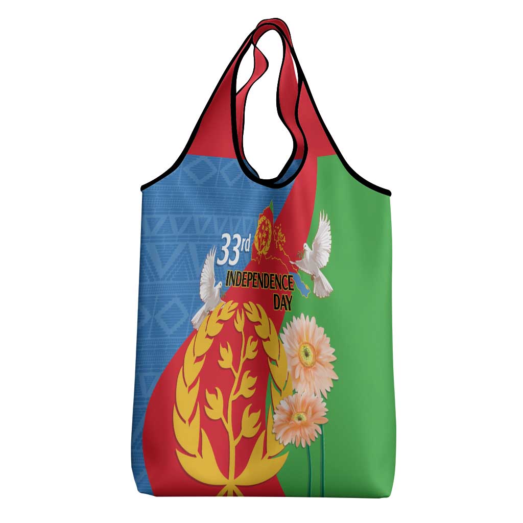 Eritrea Independence Day Grocery Bag Eritrean Olive Branches 33rd Anniversary
