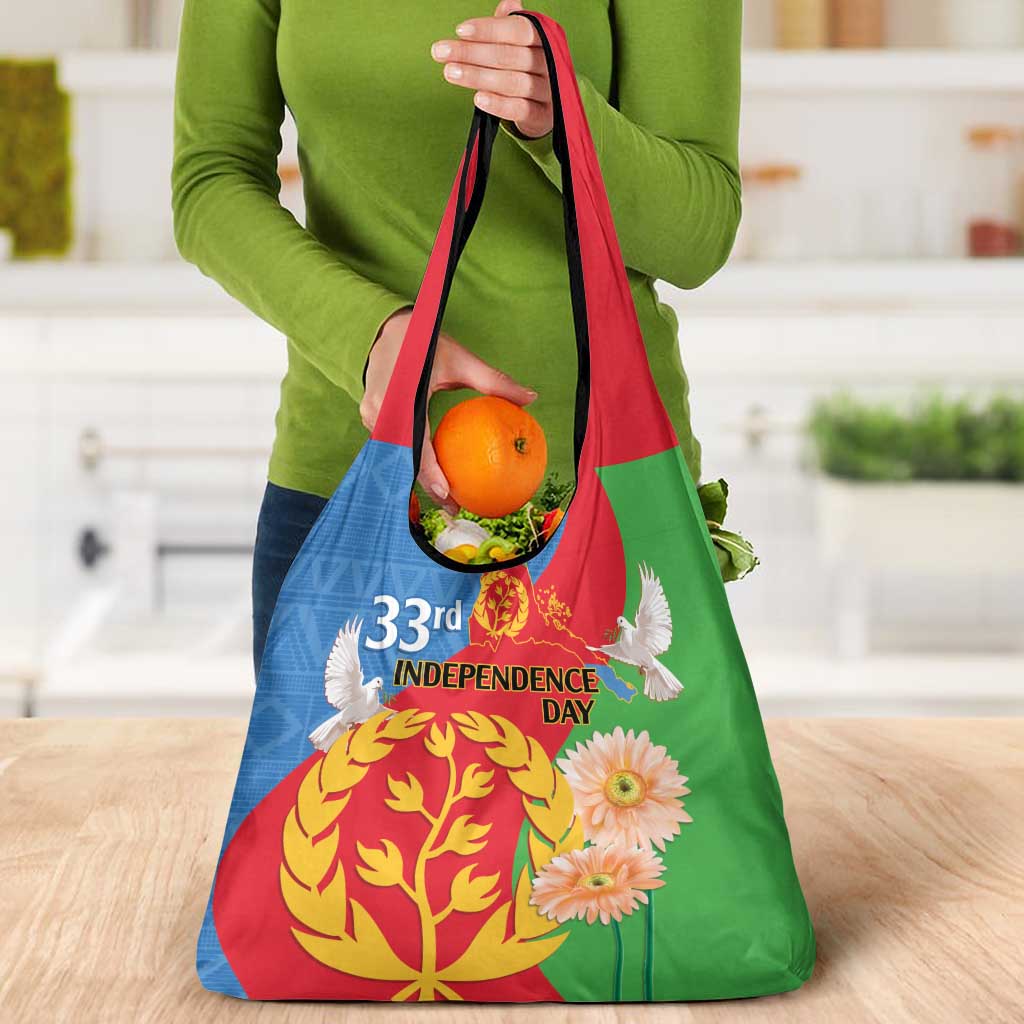 Eritrea Independence Day Grocery Bag Eritrean Olive Branches 33rd Anniversary
