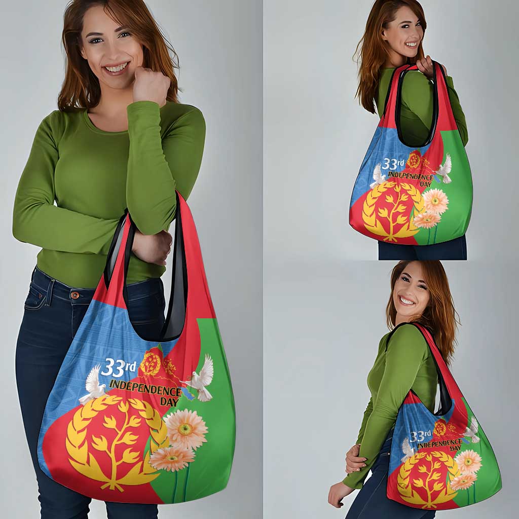 Eritrea Independence Day Grocery Bag Eritrean Olive Branches 33rd Anniversary