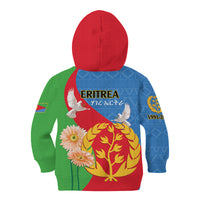 Eritrea Independence Day Kid Hoodie Eritrean Olive Branches 33rd Anniversary - Wonder Print Shop