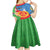 Eritrea Independence Day Kid Short Sleeve Dress Eritrean Olive Branches 33rd Anniversary - Wonder Print Shop