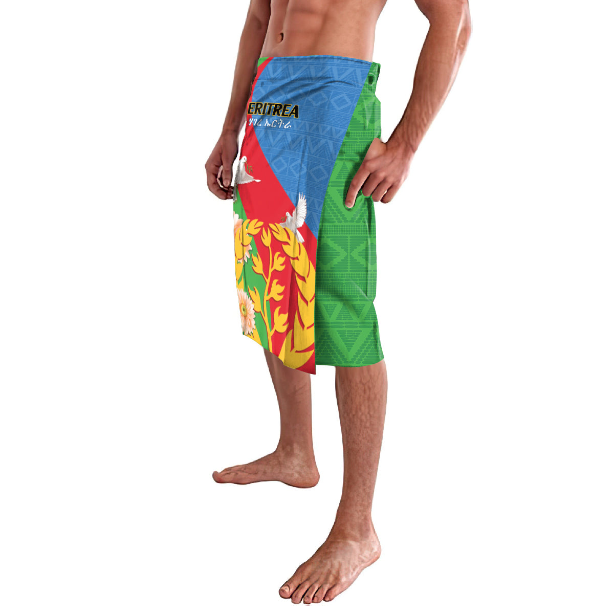 Eritrea Independence Day Lavalava Eritrean Olive Branches 33rd Anniversary - Wonder Print Shop