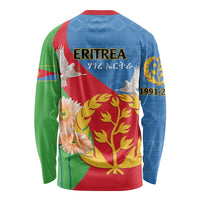 Eritrea Independence Day Long Sleeve Shirt Eritrean Olive Branches 33rd Anniversary - Wonder Print Shop