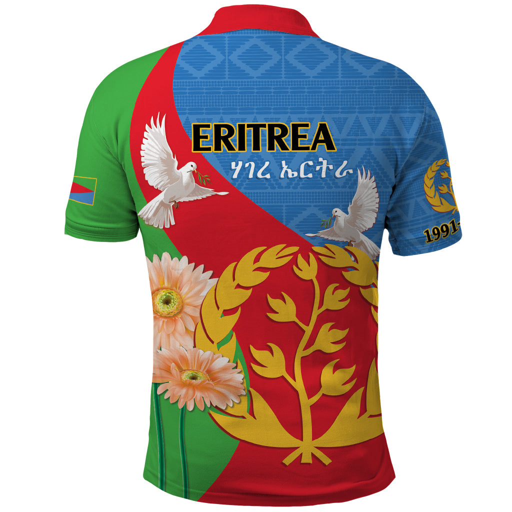 Eritrea Independence Day Polo Shirt Eritrean Olive Branches 33rd Anniversary - Wonder Print Shop