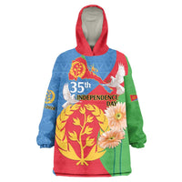 Eritrea Independence Day Wearable Blanket Hoodie Eritrean Olive Branches 33rd Anniversary - Wonder Print Shop