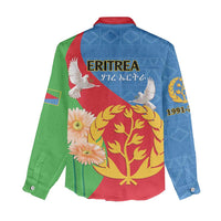 Eritrea Independence Day Women Casual Shirt Eritrean Olive Branches 35th Anniversary LT14