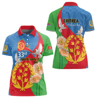 Eritrea Independence Day Women Polo Shirt Eritrean Olive Branches 33rd Anniversary - Wonder Print Shop