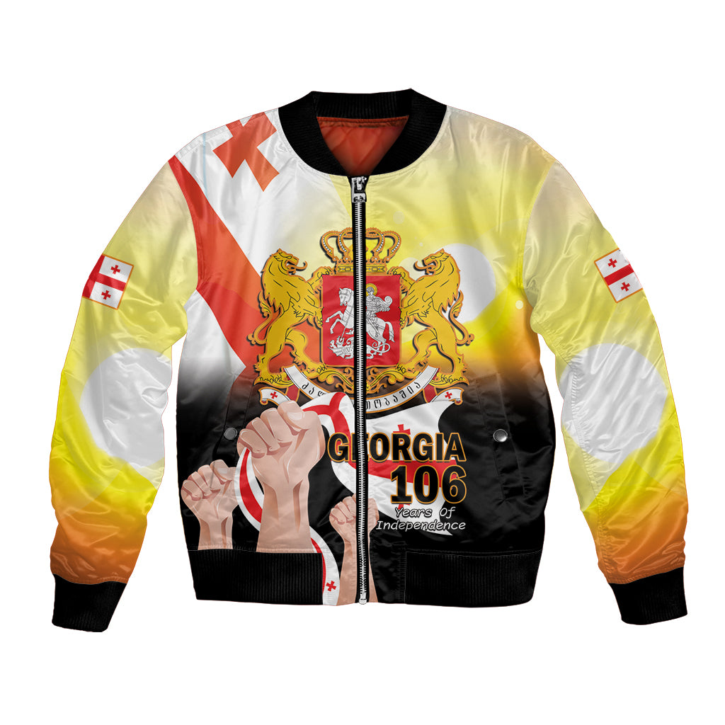 Personalised Georgia Bomber Jacket Happy 106 Years Of Independence - Wonder Print Shop