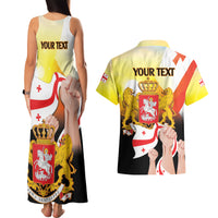 Personalised Georgia Couples Matching Tank Maxi Dress and Hawaiian Shirt Happy 106 Years Of Independence - Wonder Print Shop