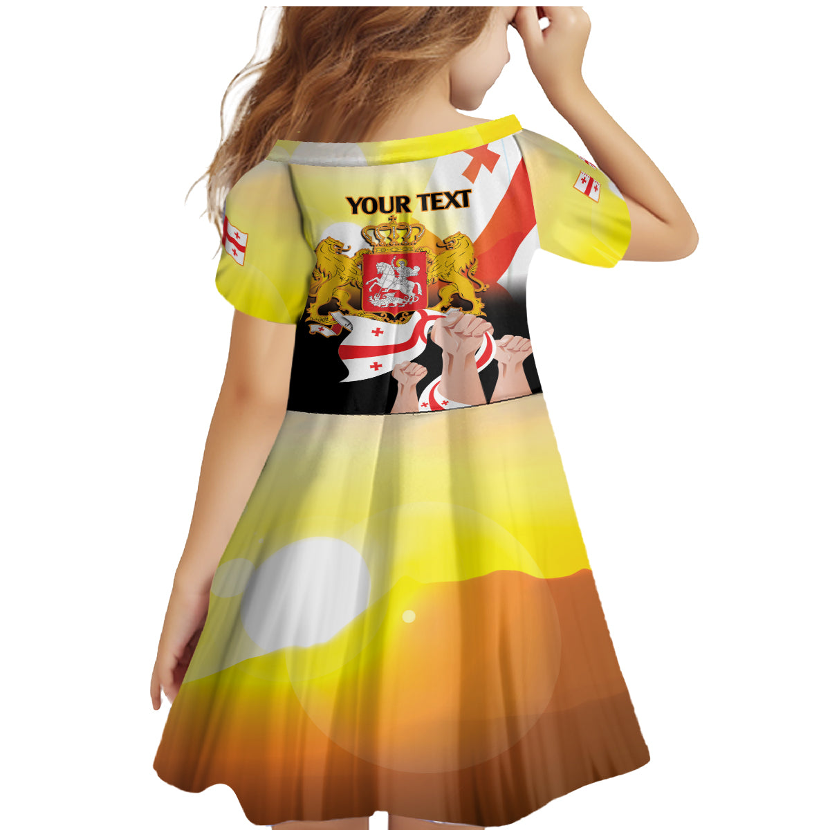 Personalised Georgia Family Matching Mermaid Dress and Hawaiian Shirt Happy 106 Years Of Independence - Wonder Print Shop