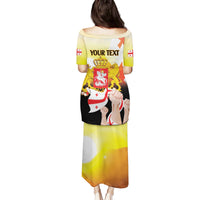 Personalised Georgia Family Matching Puletasi and Hawaiian Shirt Happy 106 Years Of Independence - Wonder Print Shop