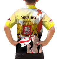 Personalised Georgia Family Matching Tank Maxi Dress and Hawaiian Shirt Happy 106 Years Of Independence - Wonder Print Shop