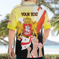 Personalised Georgia Hawaiian Shirt Happy 106 Years Of Independence - Wonder Print Shop