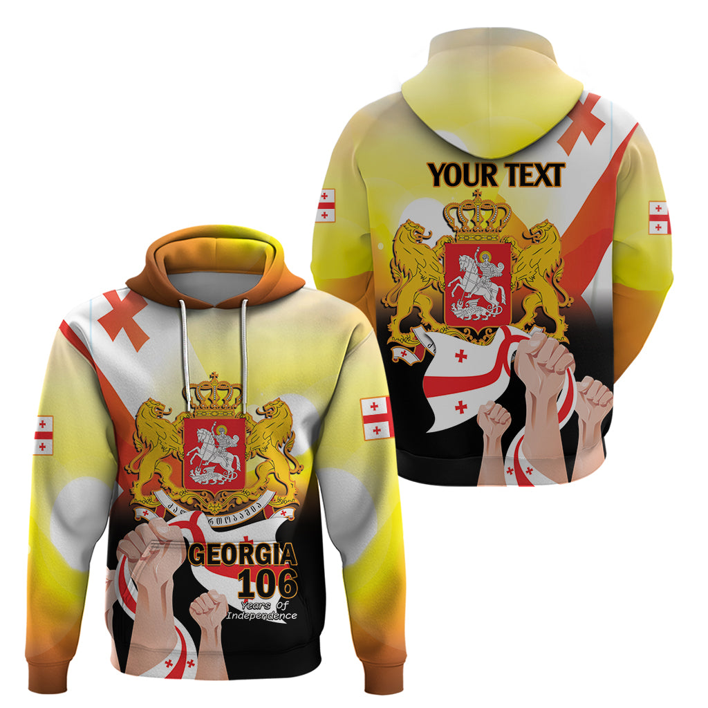 Personalised Georgia Hoodie Happy 106 Years Of Independence - Wonder Print Shop