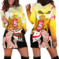 Personalised Georgia Hoodie Dress Happy 106 Years Of Independence - Wonder Print Shop