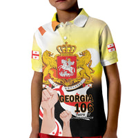 Personalised Georgia Kid Polo Shirt Happy 106 Years Of Independence - Wonder Print Shop