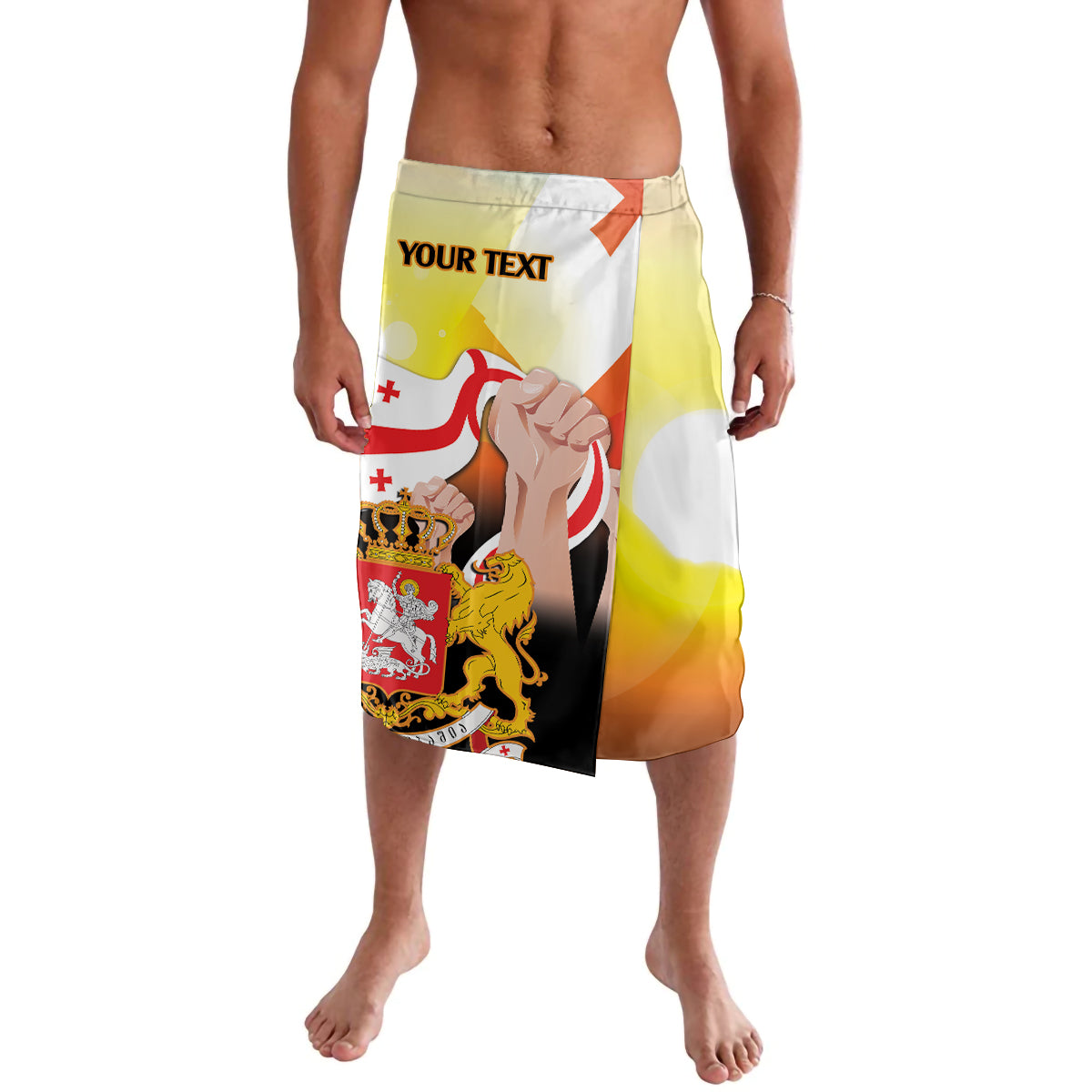 Personalised Georgia Lavalava Happy 106 Years Of Independence - Wonder Print Shop