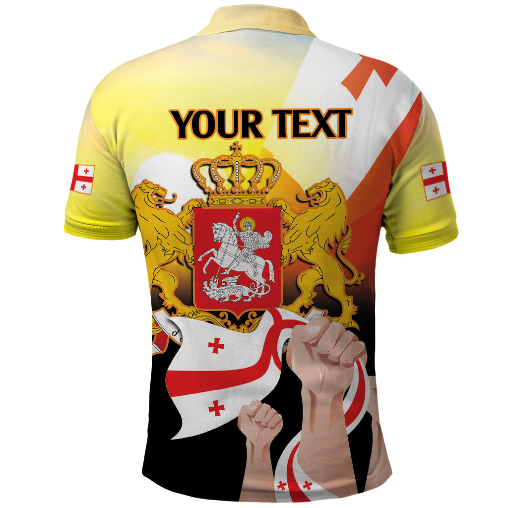 Personalised Georgia Polo Shirt Happy 106 Years Of Independence - Wonder Print Shop