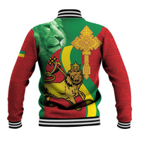 Ethiopia National Day Baseball Jacket Ethiopia Lion of Judah African Pattern - Wonder Print Shop