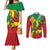 Ethiopia National Day Couples Matching Mermaid Dress and Long Sleeve Button Shirt Ethiopia Lion of Judah African Pattern