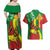 Ethiopia National Day Couples Matching Off Shoulder Maxi Dress and Hawaiian Shirt Ethiopia Lion of Judah African Pattern