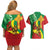 Ethiopia National Day Couples Matching Off Shoulder Short Dress and Hawaiian Shirt Ethiopia Lion of Judah African Pattern