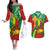 Ethiopia National Day Couples Matching Off The Shoulder Long Sleeve Dress and Hawaiian Shirt Ethiopia Lion of Judah African Pattern