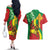 Ethiopia National Day Couples Matching Off The Shoulder Long Sleeve Dress and Hawaiian Shirt Ethiopia Lion of Judah African Pattern