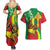 Ethiopia National Day Couples Matching Summer Maxi Dress and Hawaiian Shirt Ethiopia Lion of Judah African Pattern