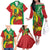 Ethiopia National Day Family Matching Off The Shoulder Long Sleeve Dress and Hawaiian Shirt Ethiopia Lion of Judah African Pattern