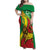 Ethiopia National Day Family Matching Off Shoulder Maxi Dress and Hawaiian Shirt Ethiopia Lion of Judah African Pattern - Wonder Print Shop