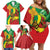 Ethiopia National Day Family Matching Off Shoulder Short Dress and Hawaiian Shirt Ethiopia Lion of Judah African Pattern