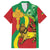 Ethiopia National Day Family Matching Off Shoulder Short Dress and Hawaiian Shirt Ethiopia Lion of Judah African Pattern