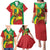 Ethiopia National Day Family Matching Puletasi and Hawaiian Shirt Ethiopia Lion of Judah African Pattern