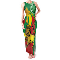 Ethiopia National Day Family Matching Tank Maxi Dress and Hawaiian Shirt Ethiopia Lion of Judah African Pattern - Wonder Print Shop