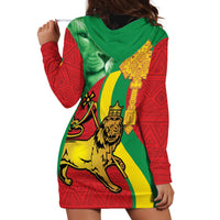 Ethiopia National Day Hoodie Dress Ethiopia Lion of Judah African Pattern - Wonder Print Shop