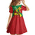 Ethiopia National Day Kid Short Sleeve Dress Ethiopia Lion of Judah African Pattern