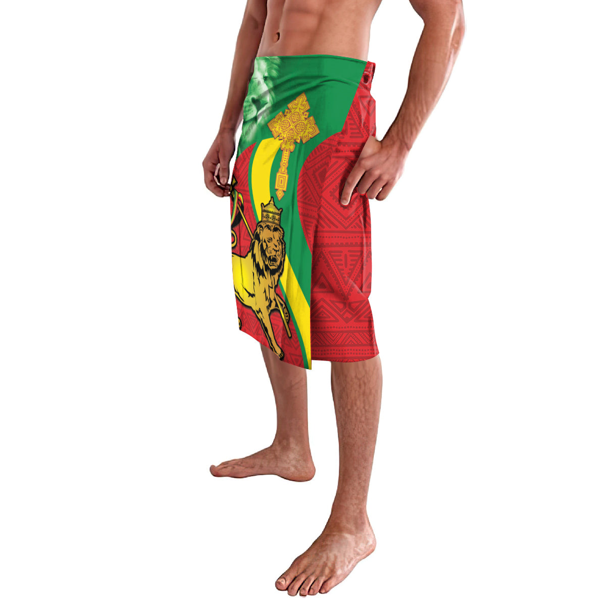 Ethiopia National Day Lavalava Ethiopia Lion of Judah African Pattern - Wonder Print Shop