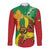 Ethiopia National Day Long Sleeve Button Shirt Ethiopia Lion of Judah African Pattern - Wonder Print Shop