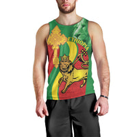 Ethiopia National Day Men Tank Top Ethiopia Lion of Judah African Pattern - Wonder Print Shop