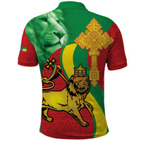 Ethiopia National Day Polo Shirt Ethiopia Lion of Judah African Pattern - Wonder Print Shop